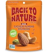 Back to Nature Premium Nut Mix - Cashew, Almond & Pistachio Blend, Dry Roasted with Sea Salt, Non...