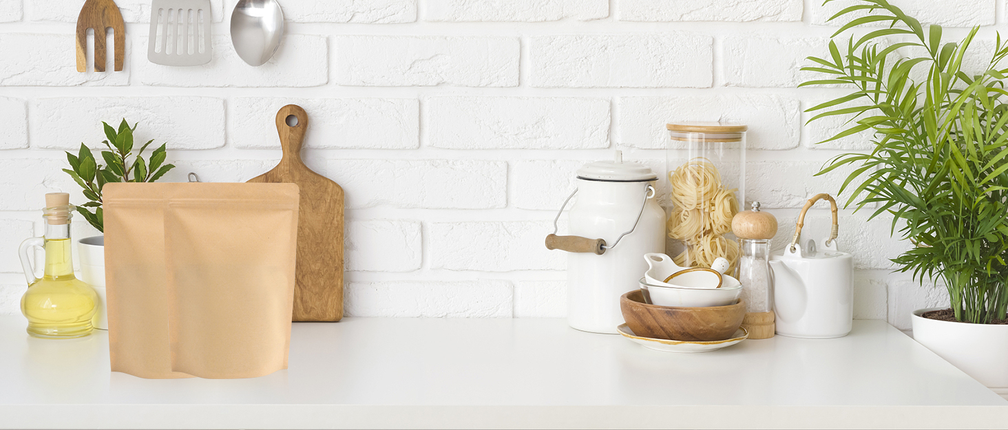 Kraft stand up bags