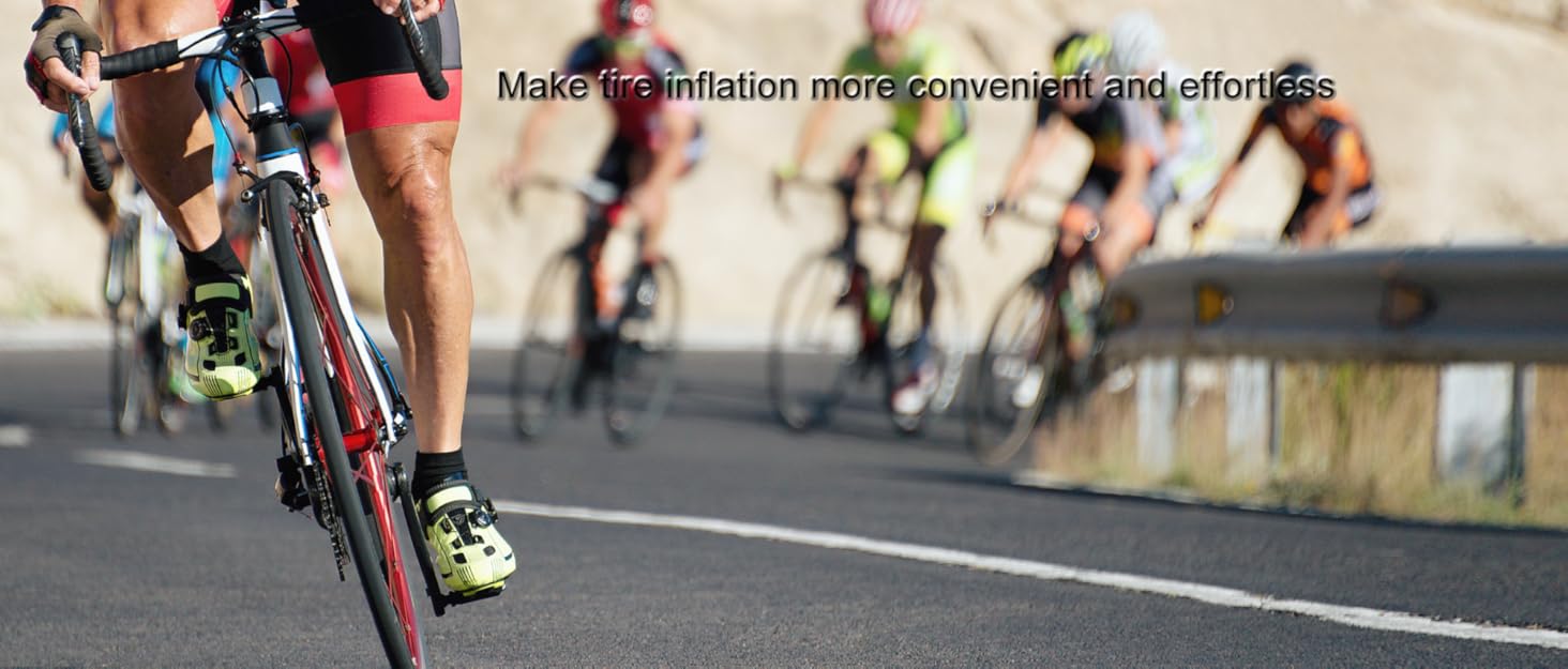 Bike Floor Pump with Gauge,GOBKO Floor Bicycle Pump with