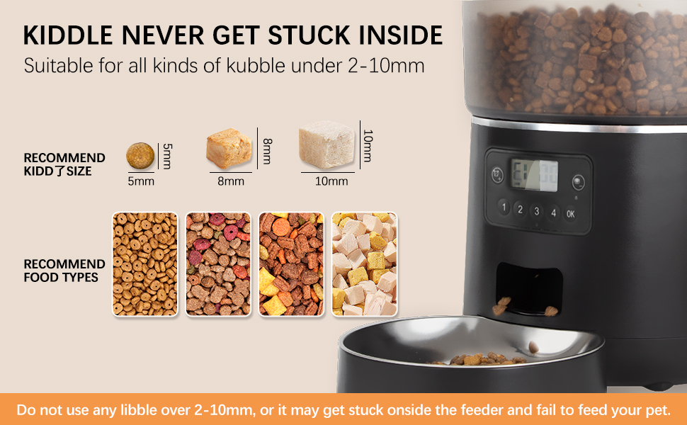 Automatic Cat Feeders, Didumoine 4L Timed Auto Dog Feeders