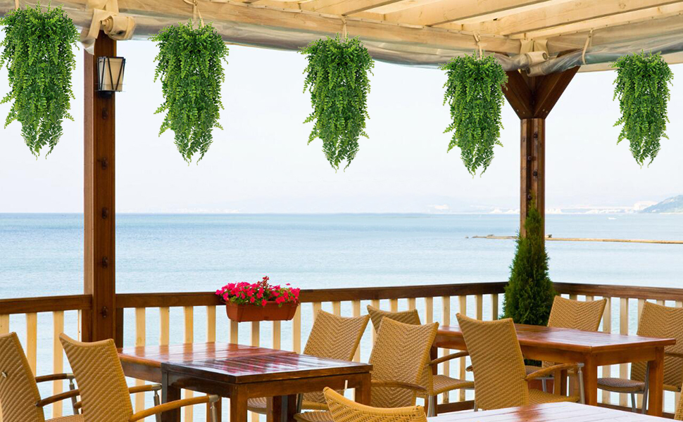 2pcs Artificial Hanging Plants Faux Pers... 22 Faux Persian Grass