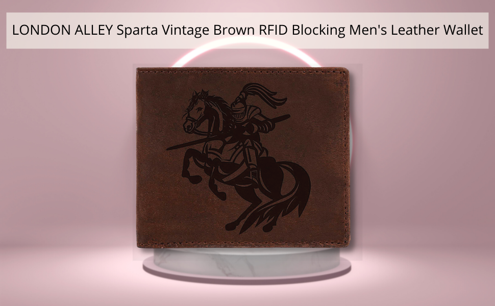 SPN-BFC LONDON ALLEY Sparta Vintage Brown RFID Blocking Men's Leather Wallet