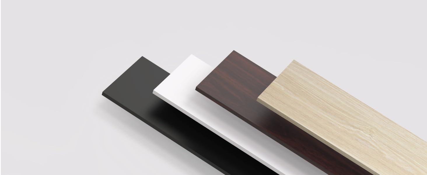 Brown, Oak, Black, White—choose your color to craft a personalized workspace!