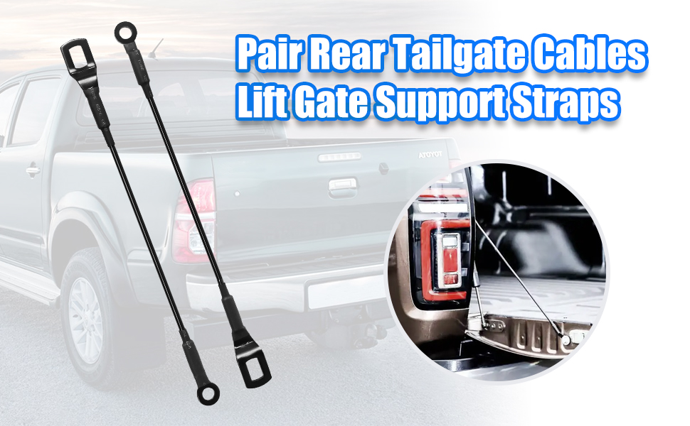 BACKVOLT Tailgate Support Cable Rear Compatible with Toyota