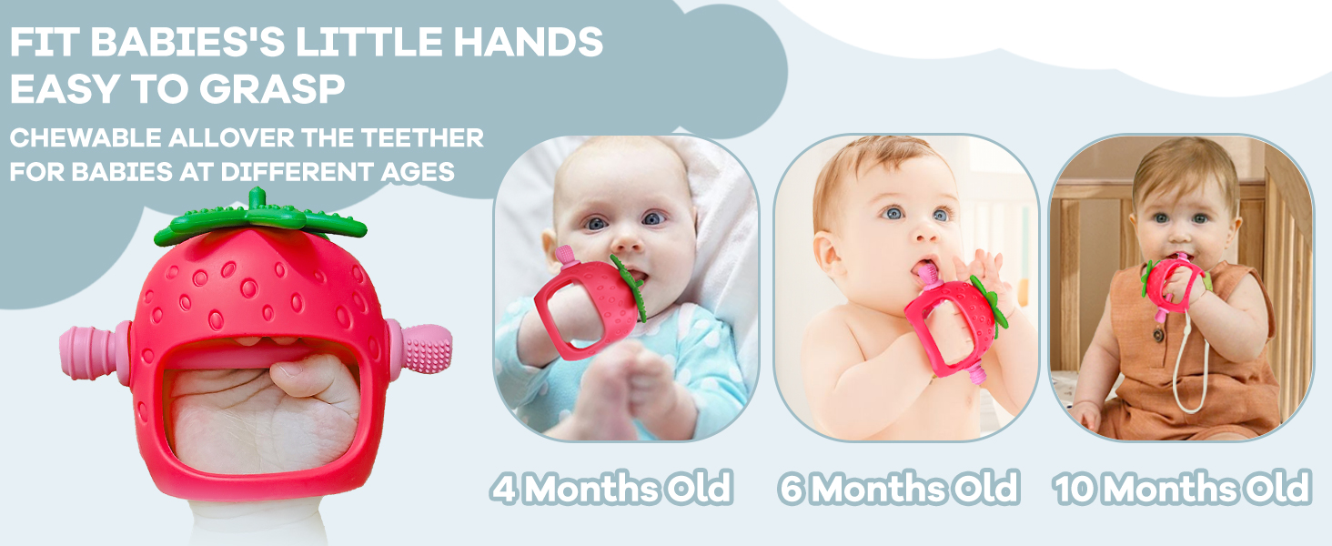 fruit shape baby teether toy