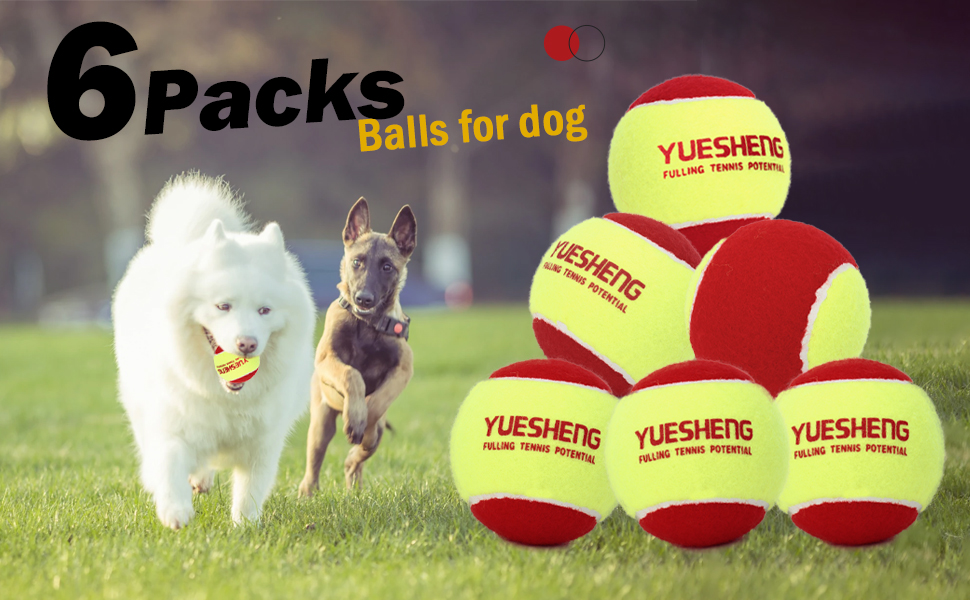 Pet Supplies YUESHENG XL Tennis Balls for Dog 3inch Dog Fetch Toys