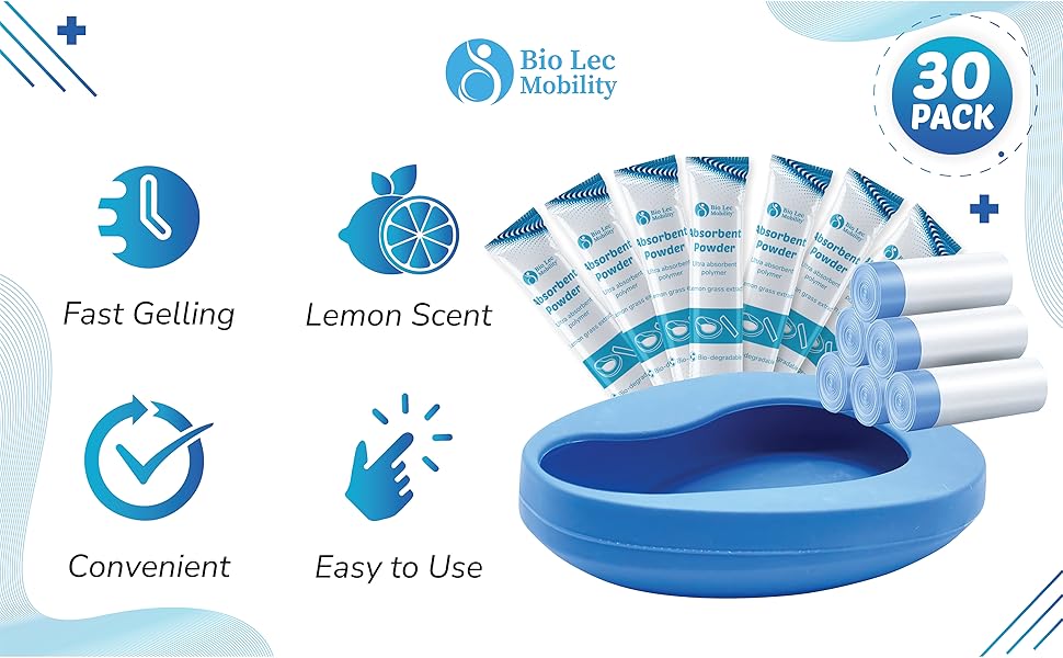 bedpan set commode liners super absorbent pouch men women adult hygiene solution bed pans bedside