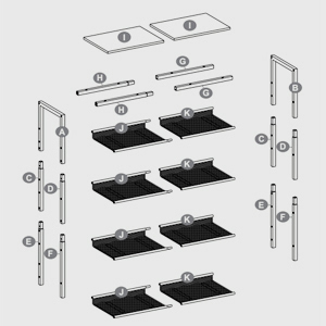 VASAGLE Schuhregal, 5-stöckiger Schuhschrank Offen, Schuhablage, 28 X 75 X 93 Cm, Große Oberfläche Für Taschen, Für Eingangsbereich, Flur, Schwarz-silbern Von SONGMICS SBL038E22 16 Einfache Montage