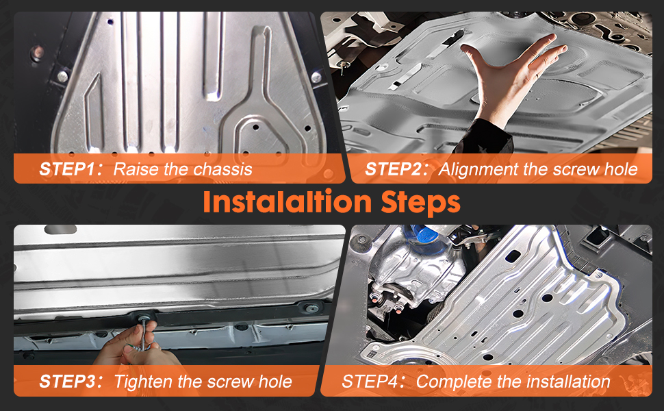 KAKSEY Engine Splash Guard Under Car Shield Cover Board