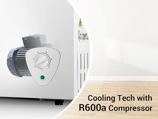 Amazon.com: Chest Freezer 5.0 cu.ft Deep Freezer White Low