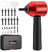 XUNTOP Rivet Nut Drill Adaptor Kit with 100PCS Nut Accessories,Easy to Install Nut Gun Adapter fo...