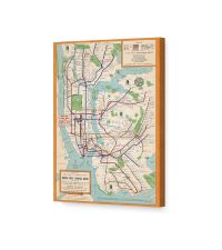 Amazon.com: HISTORIX Vintage 1954 New York City Subway Map