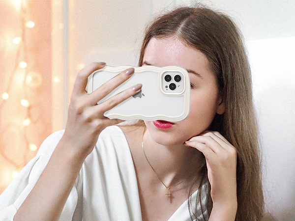 kiyo❤️ Amazon.com: XIZYO for iPhone 15 Pro Case, Curly Wave Frame
