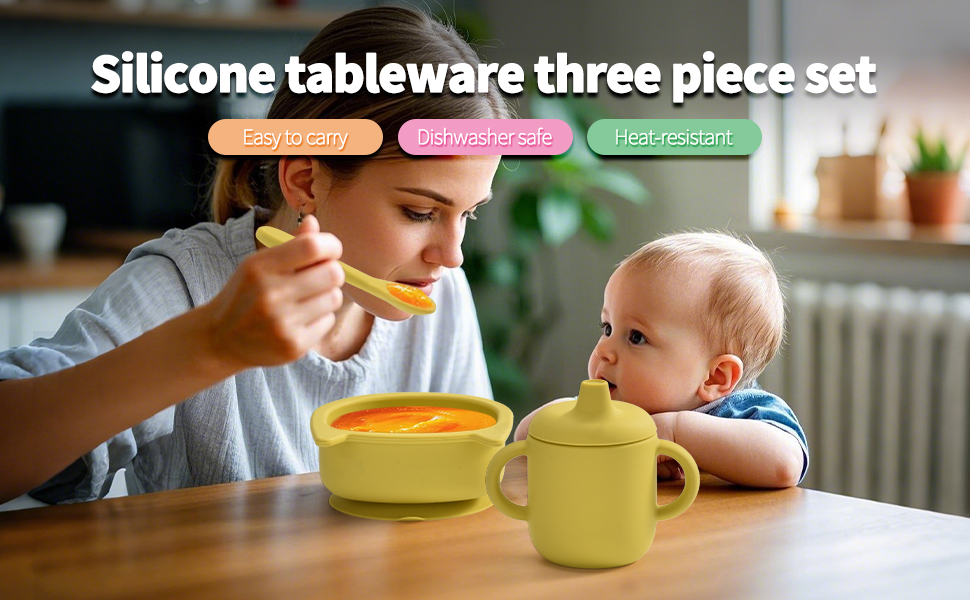 Silicone baby tableware