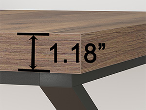 HSH Large Home Office Desk Two Person, Extra Long Wood Metal Computer table for 2 Monitors 70 Inch 