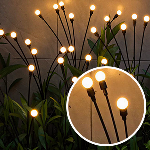 solar power firefly lights outdoor