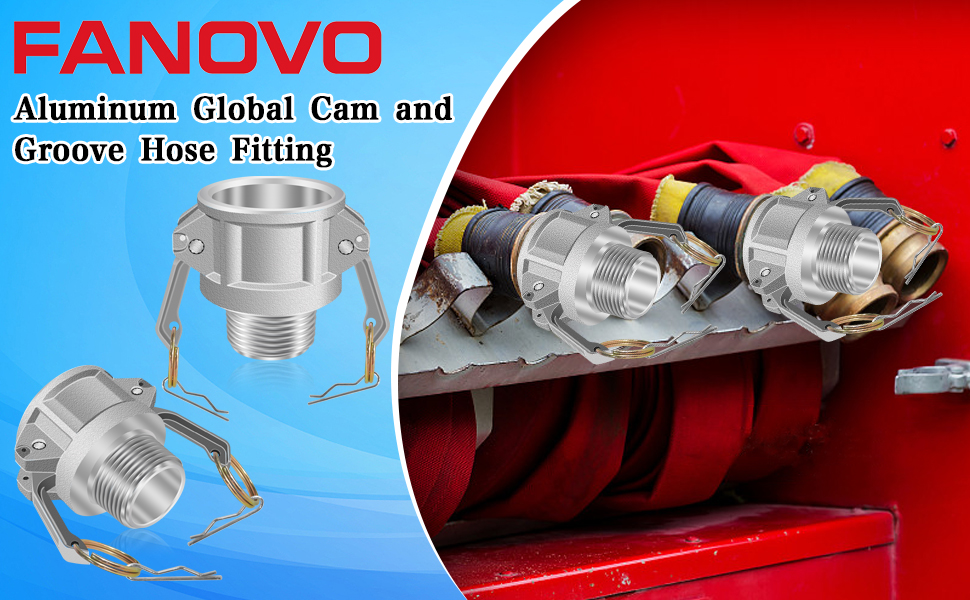 2inch Cam and Groove Coupling, 2Pcs Type B Cam Groove Hose