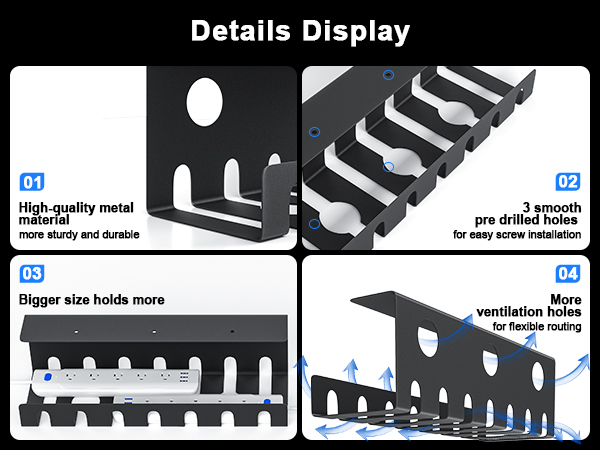 cable management under desk cable tray cable organizer cord organizer wire management