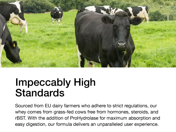 Momentous Protein comes from grass-fed cows and adds ProHydrolase for absorption