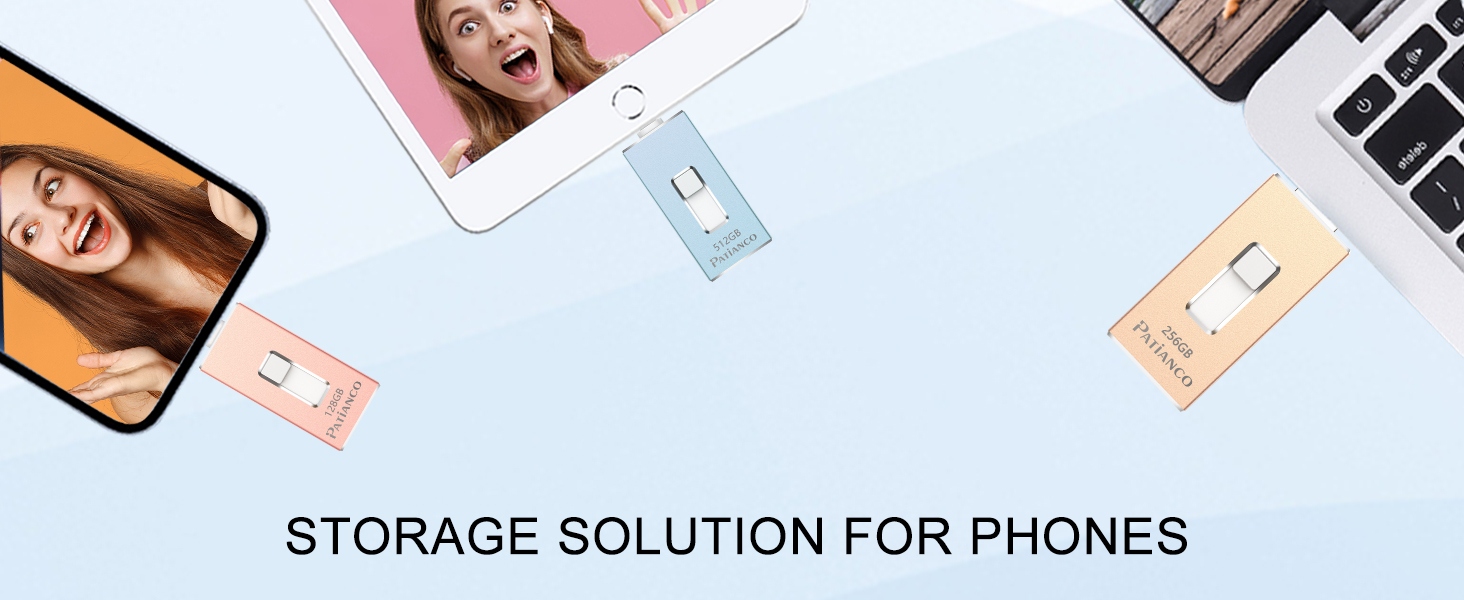 Apple MFi Certified Photo Stick for iPhone 512GB, USB Flash Drive for