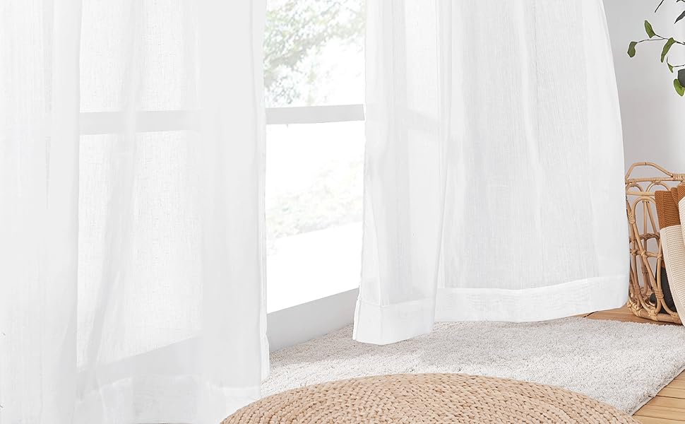 リネンレースカーテン