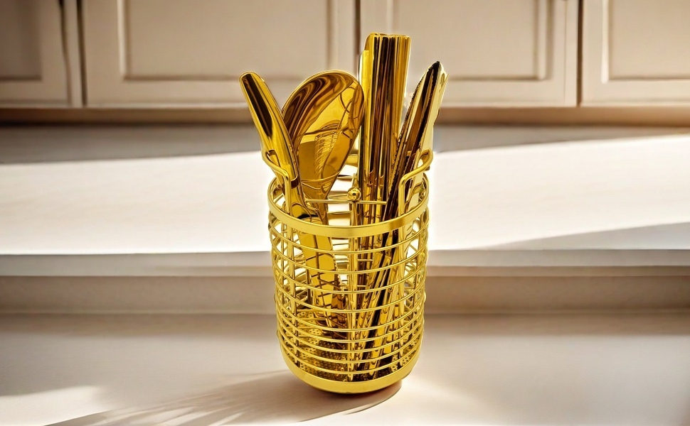 Gold Kitchen Divided Organizer