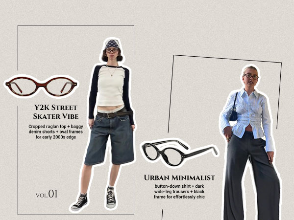 TIJN Olisa Oval Blue Light Blocking Glasses