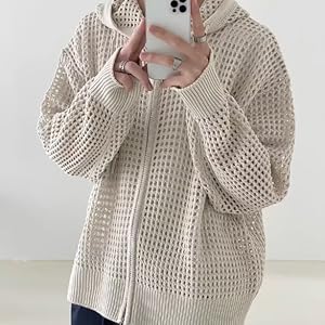 Crochet Zip Up Cardigan 【M】 71t4w0jk+1L._SY350_QL65_.jpg