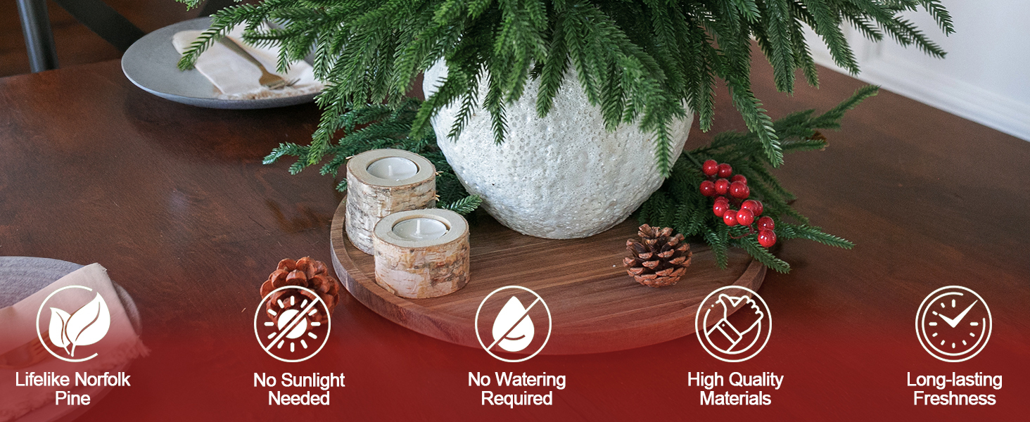 artificial pine branches