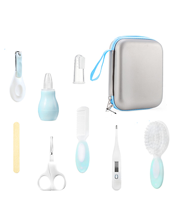 Little Angel Baby Grooming Kit,Baby Grooming Kit Newborn Care Set with Hair Brush Comb Finger Toothb