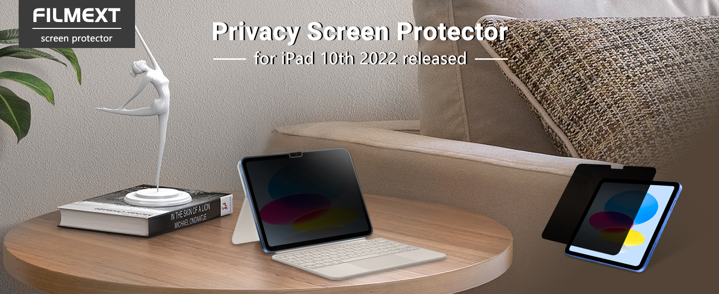 FILMEXT Privacy Screen Protector for ipad 10th Generation 10.9 inch