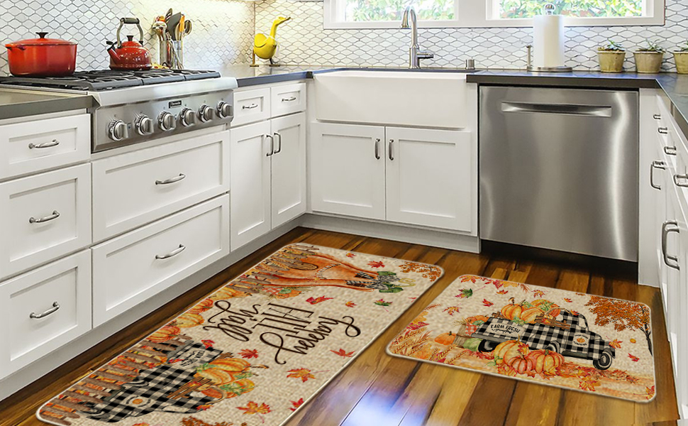fall kitchen rugs