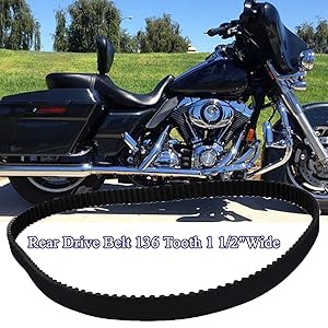 Harley-Davidson サラペ ベルト Amazon.com: XYgdhqpt Rear Drive Belt 40001-84/58-413/1204