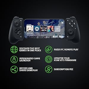 Razer Mobile  スマホ　モバイルゲーム　コントローラー Amazon.co.jp: Razer レイザー Kishi Ultra モバイル ゲーミング