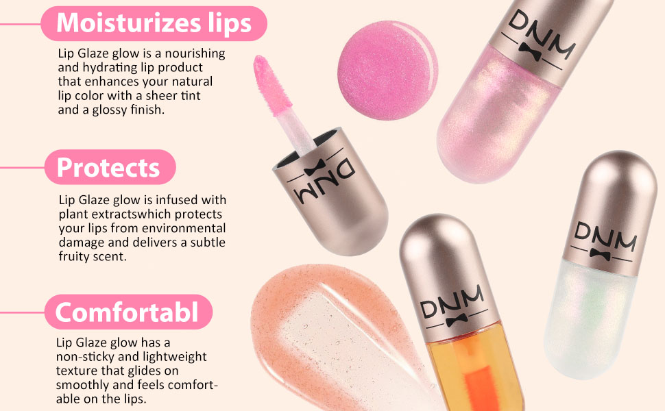 BINGBRUSH 3 Pcs Color Changing Lip Gloss Tinted