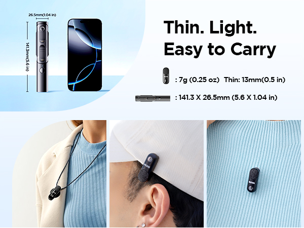 Amazon.com: BOYA Magic-02 Wireless Lavalier Microphone