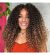 Leeven Gogo Curl Crochet Hair 14 Inch 8 Packs Ombre Honey Blonde Pre Looped Ocean Wave Crochet Ha...