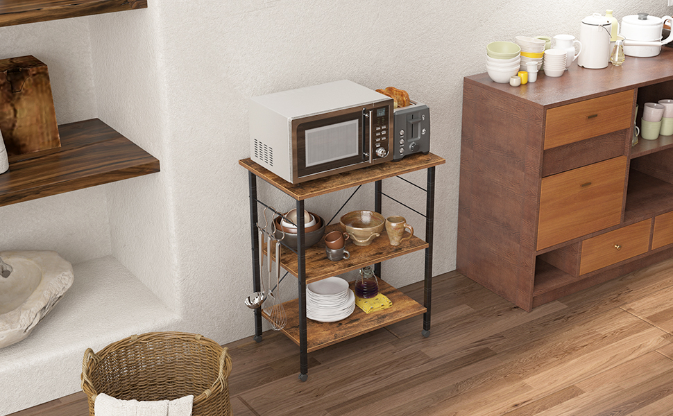 soges 3Tier Kitchen Baker's Rack Utility Microwave Cart