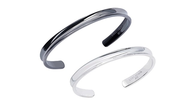 Amazon.co.jp: [ララクリスティー] ペアバングル シンプル