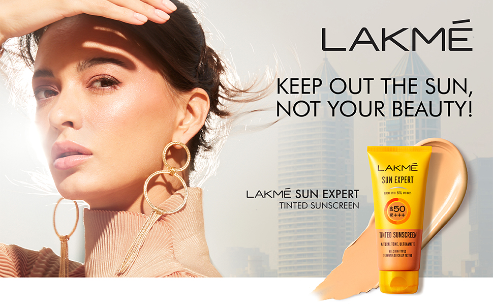 Lakme Sun Expert, SPF 50 PA+++ Tinted Sunscreen, 100g, for Sun