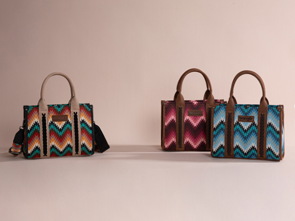 Wrangler x Montana West Aztec Canvas Tote Bags for Women