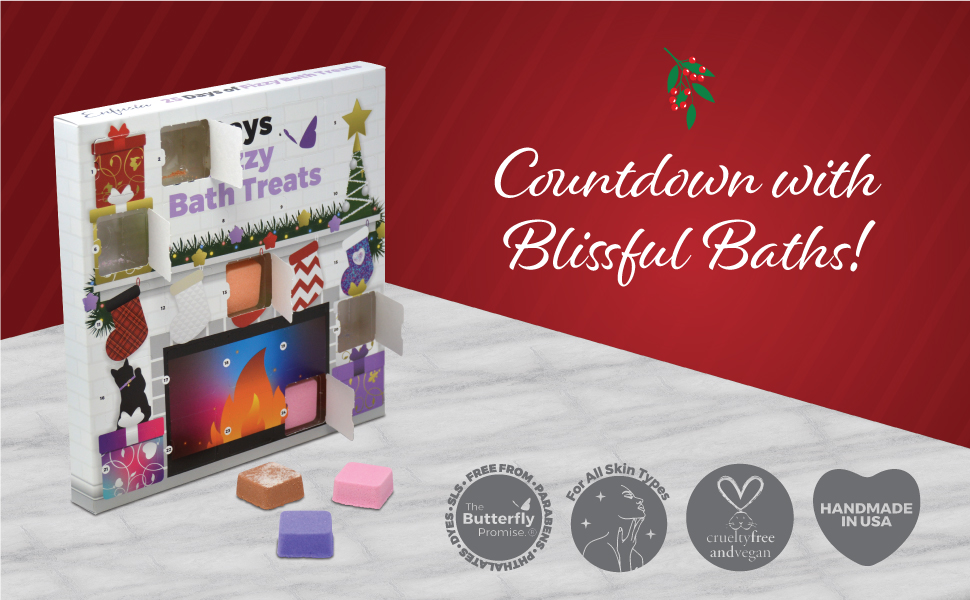 Enfusia Bath Bombs Christmas Advent Calendar 2024 Kids