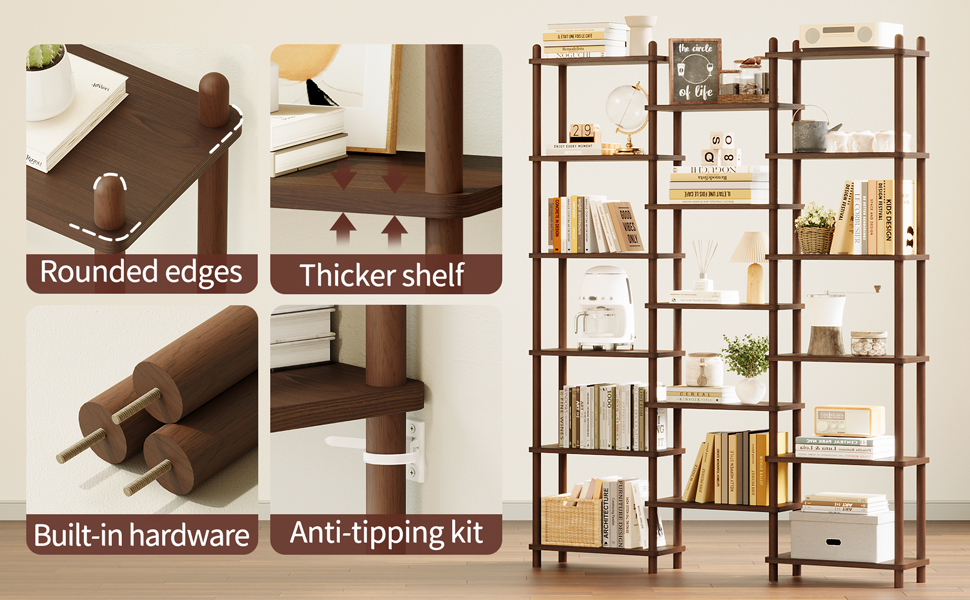 Split-level display shelf
