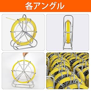 通線ロッド フレーム付き 長さ：130m 線径：6mm Amazon.co.jp: ONE STEP 通線ロッド フレーム付き 長さ：130m 線