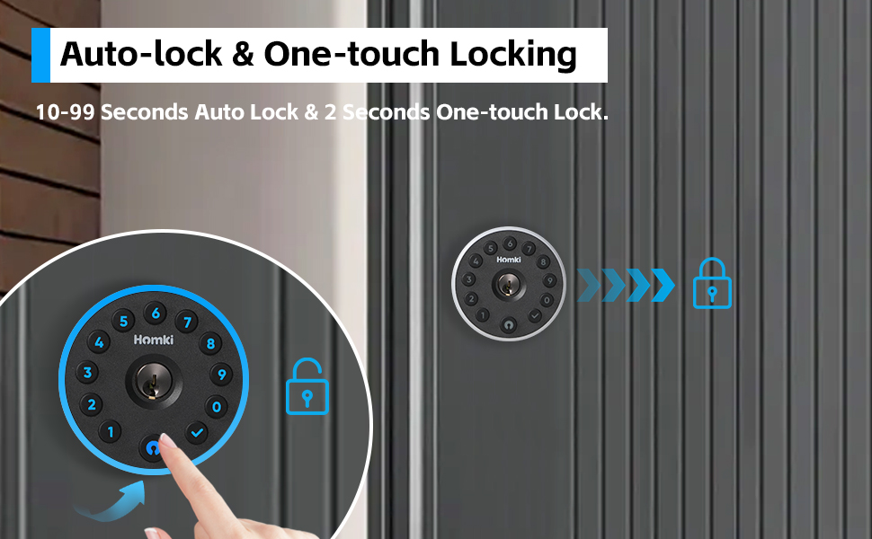Electronic Digital Lock with Touchscreen Keypad Set