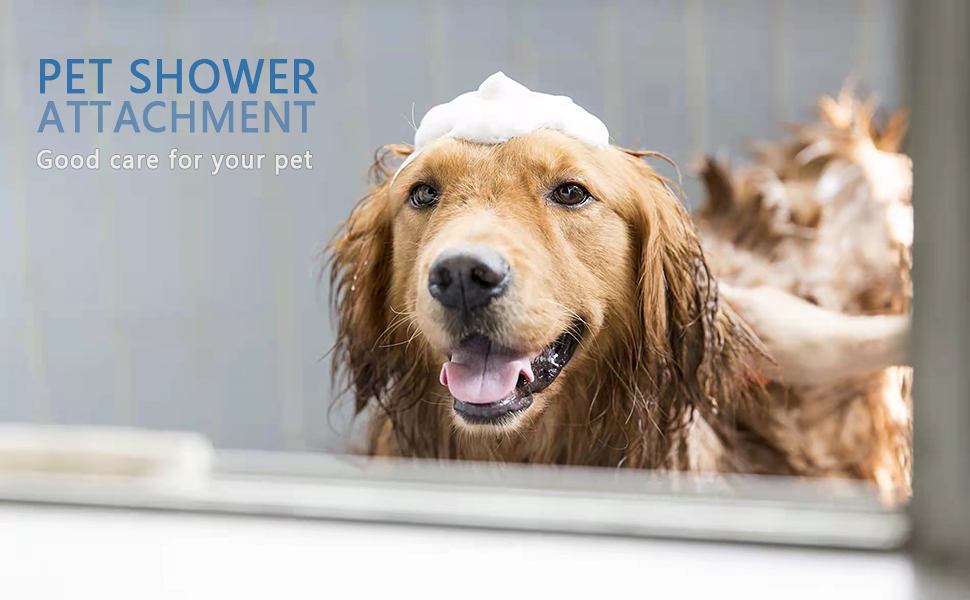 MTSLYH Dog Shower Attachment for Bathtub Faucet,Pet Shower Attachment