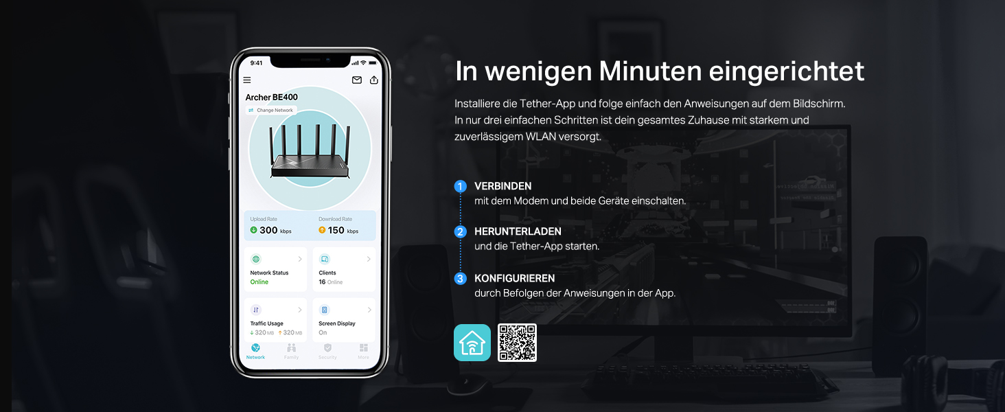 einfache einrichtung de desktop
