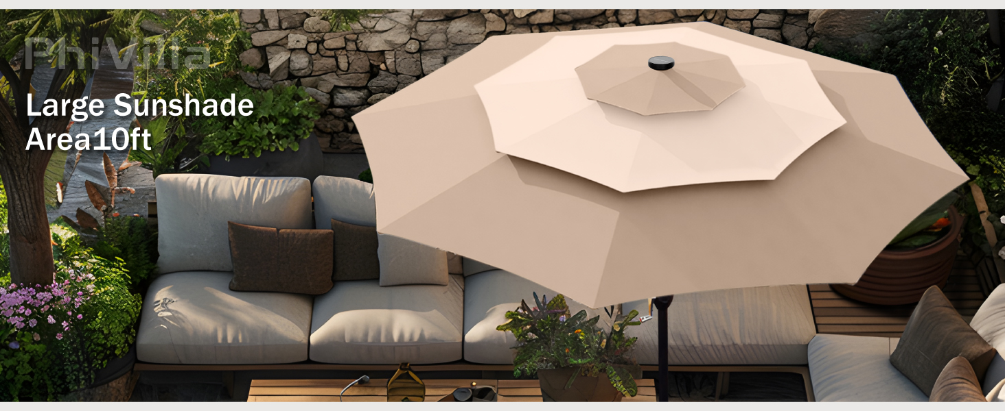 3 tier patio umbrella