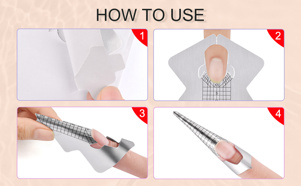 nail form nail forms for builder gel for acrylic nails sticker short almond guide sticker xl
