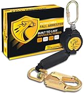 TRSMIMA Fall Protection Retractable Lanyard - 6FT Construction Self-Retracting Lanyard Fall Arres...